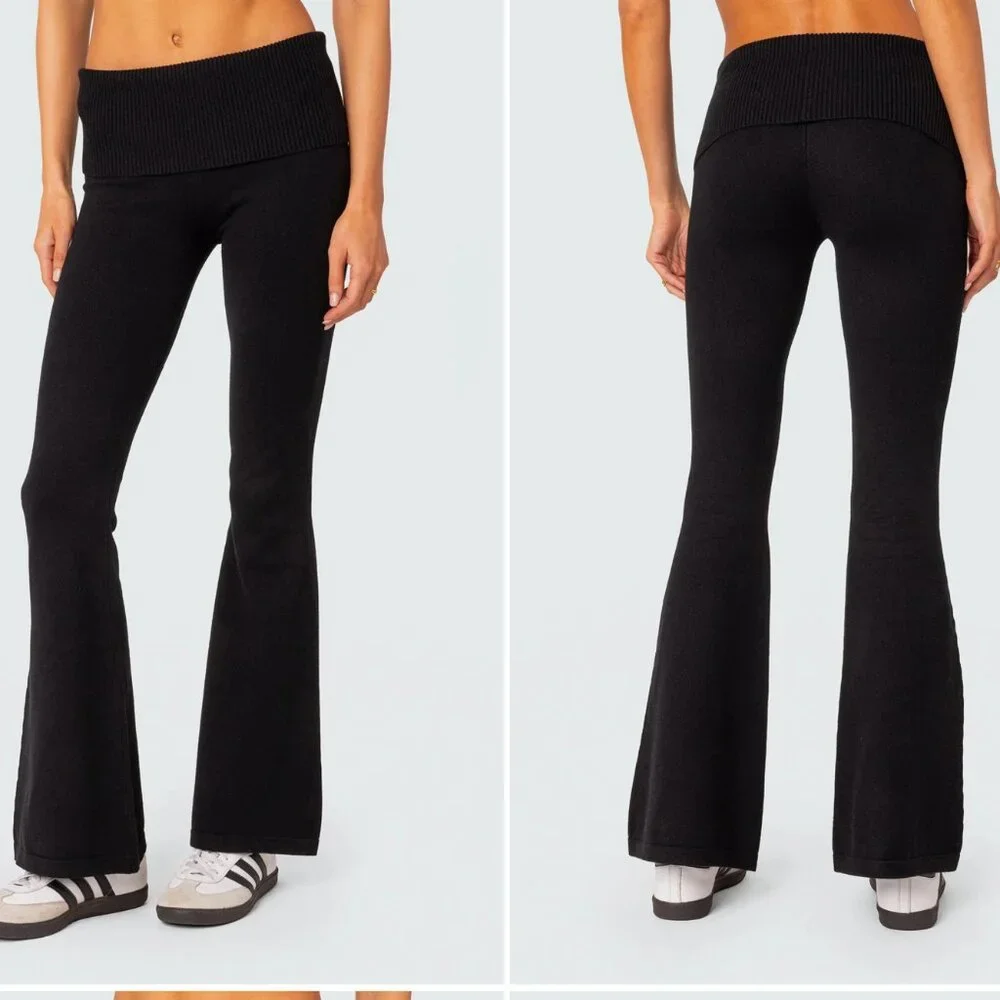 EDIKTED - desiree foldover flare pants- Size S - Picture 4 of 10